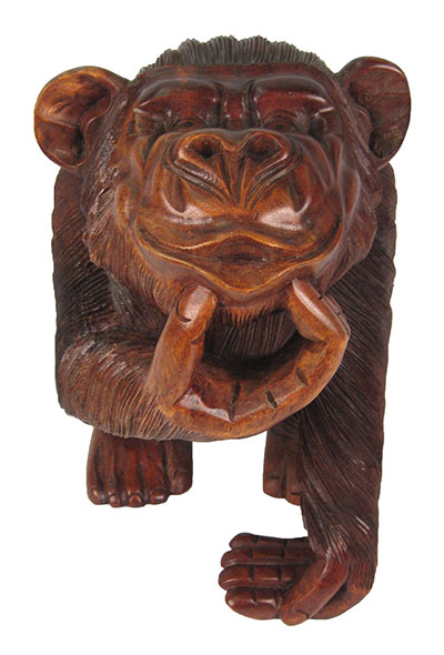 Wooden Monkey Walking 30Cm - Click Image to Close